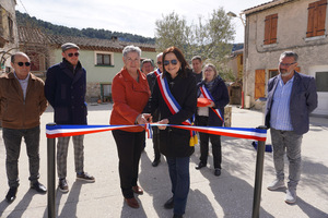 Inauguration des travaux d'aménagement de la place Bonifay au Broussan