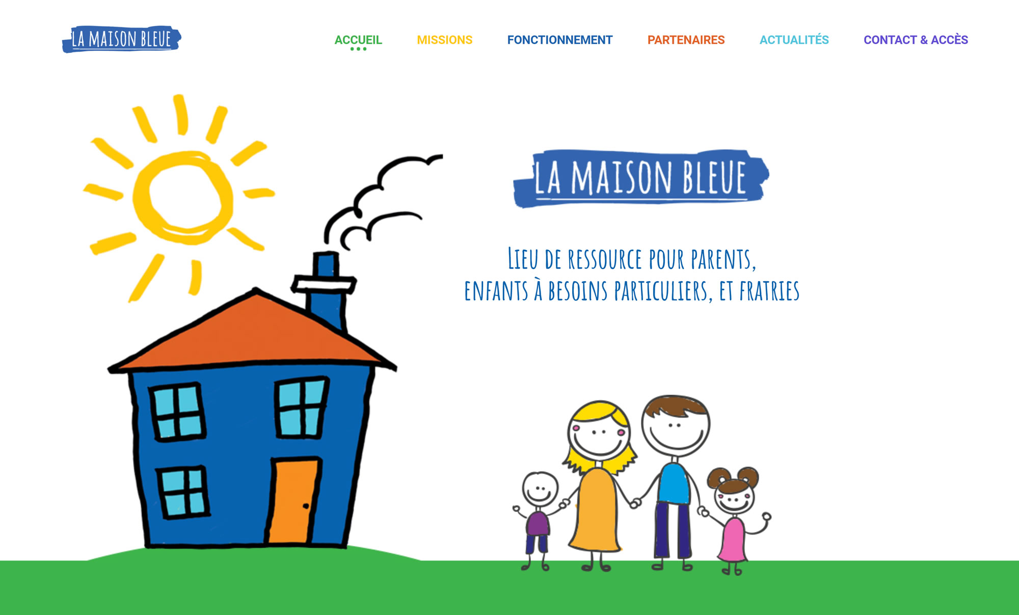 Association "La Maison Bleue" : lieu d'accueil, d'informations et d'orientation pour enfants présentant des troubles du langage, des apprentissages et du développement
