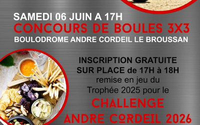 &#128308; CHALLENGE ANDRÉ CORDEIL 2026