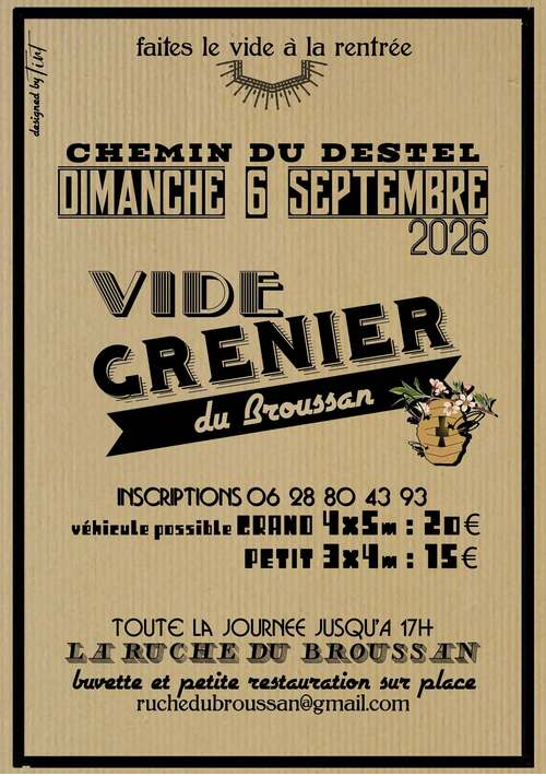 La Ruche du Broussan organise son Vide Grenier