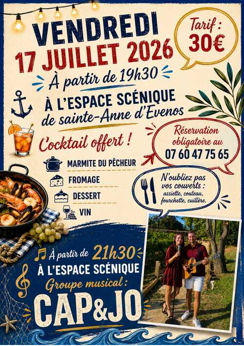 La Marmite du Pêcheur organisé par le Comité des Fêtes d'Evenos