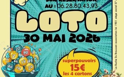 LE LOTO DE LA RUCHE DÉBARQUE AU BROUSSAN !