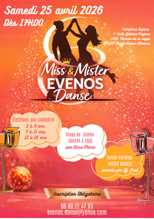 Evenos Danse - Élection Miss & Mister Evenos Danse