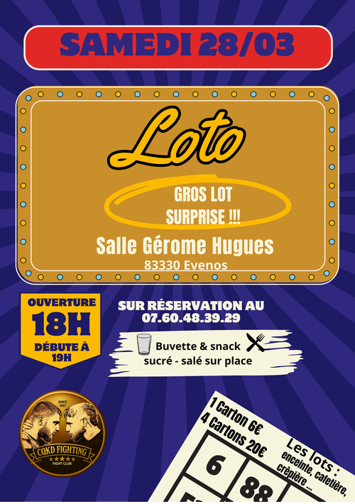 Loto du club CQKD Fighting