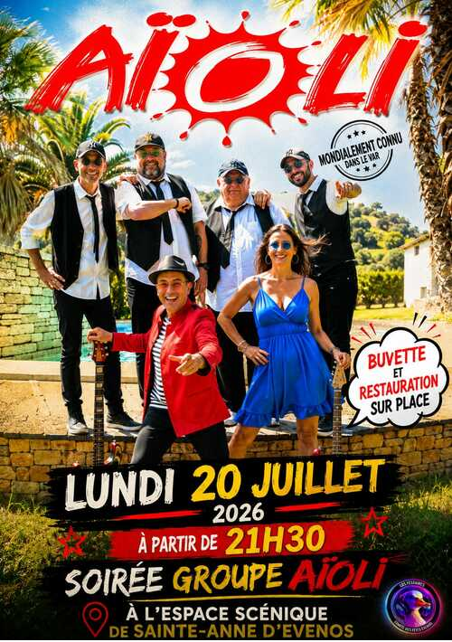"GROUPE AÏOLI" EN CONCERT À EVENOS !