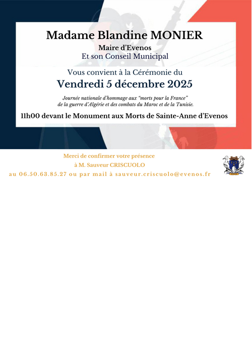 Commémoration du 5 Décembre 2025