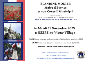 Cérémonie du 11 novembre 1918