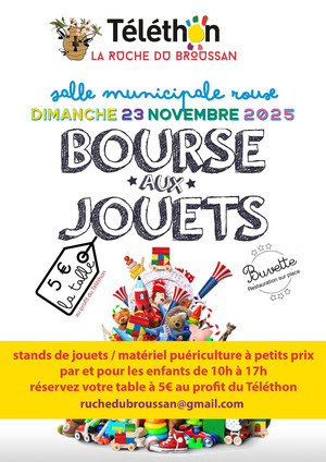 BOURSE AUX JOUETS 2025 au profit du TÉLÉTHON