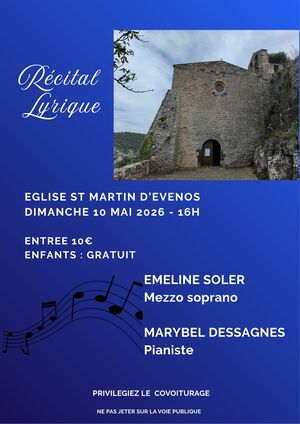 RÉCITAL LYRIQUE : UNE PARENTHÈSE ENCHANTÉE À EVENOS