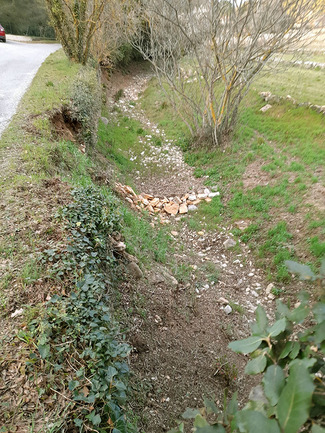 Berges du chemin Ginestet avant travaux